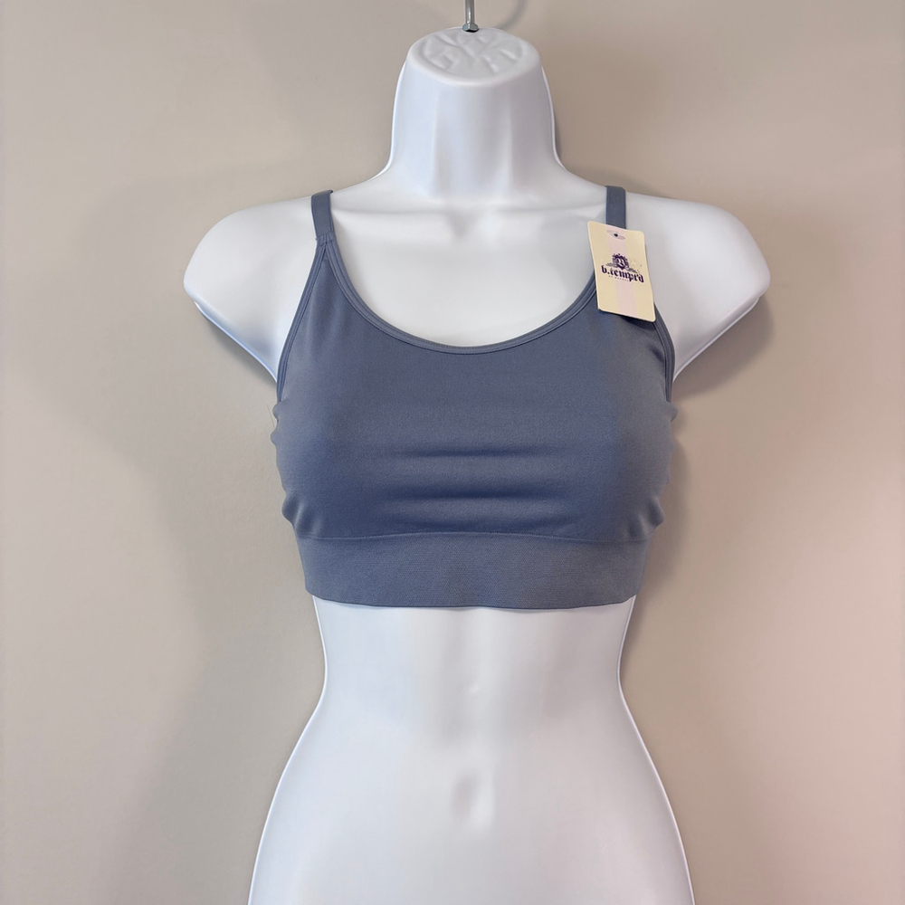 B.tempt'd by Wacoal Women's Size Extra Large Blue Comfort Bralette NWT - Picture 4 of 8